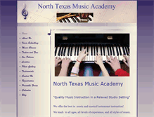 Tablet Screenshot of northtexasmusicacademy.com